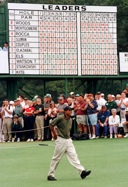 Tiger in testa alla classifica dei Masters 1997 (Reuters)